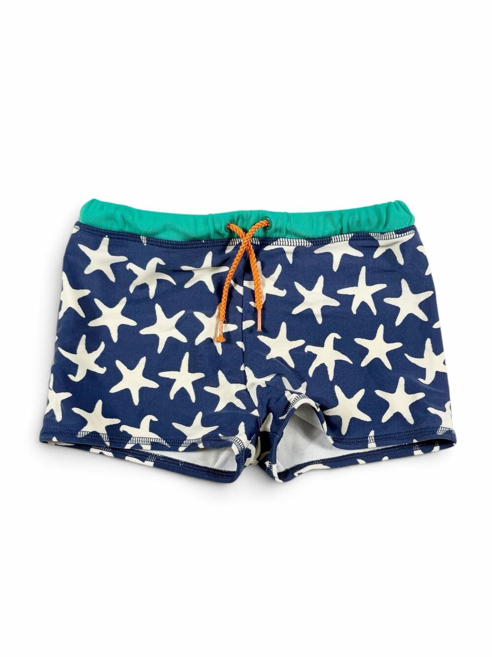 Mini Boden Starfish Swim Shorts Navy Blue 6-7 Years